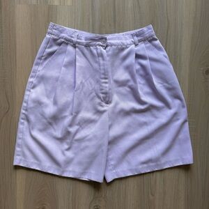 Trouser Shorts Vintage Women’s 4P Purple Sag Harbor Pleated Lavendar